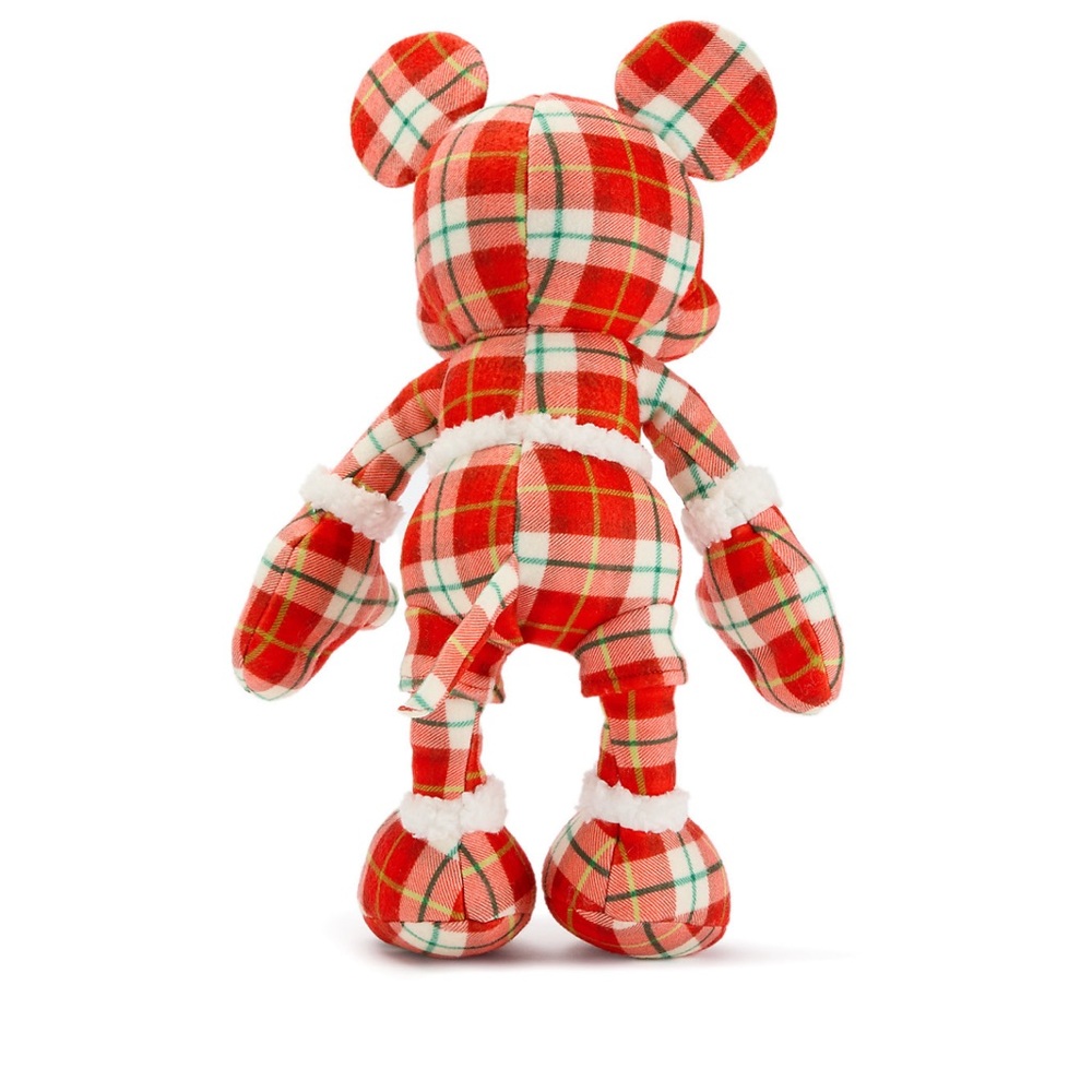 Plaid Mickey Mouse 2025 Disney Store Exclusive VISA Cardholder Holiday Plush - Picture 3 of 6